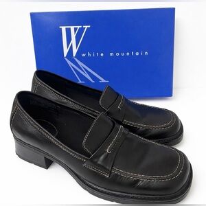 ❤️ New Y2K White Mountain Black Loafers - Women’s 9M